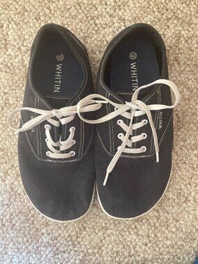 Whitin black & white canvas sneaker size 42